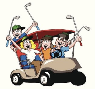 Golf Cart Cartoon 